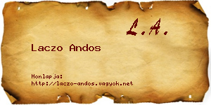 Laczo Andos névjegykártya